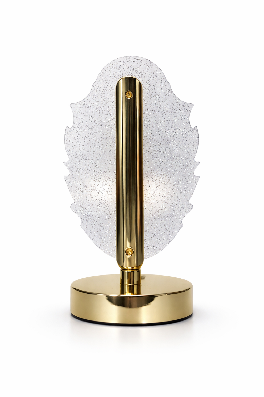 LOVEDECOR Feather Acrylic Crystal LED Table Lamp