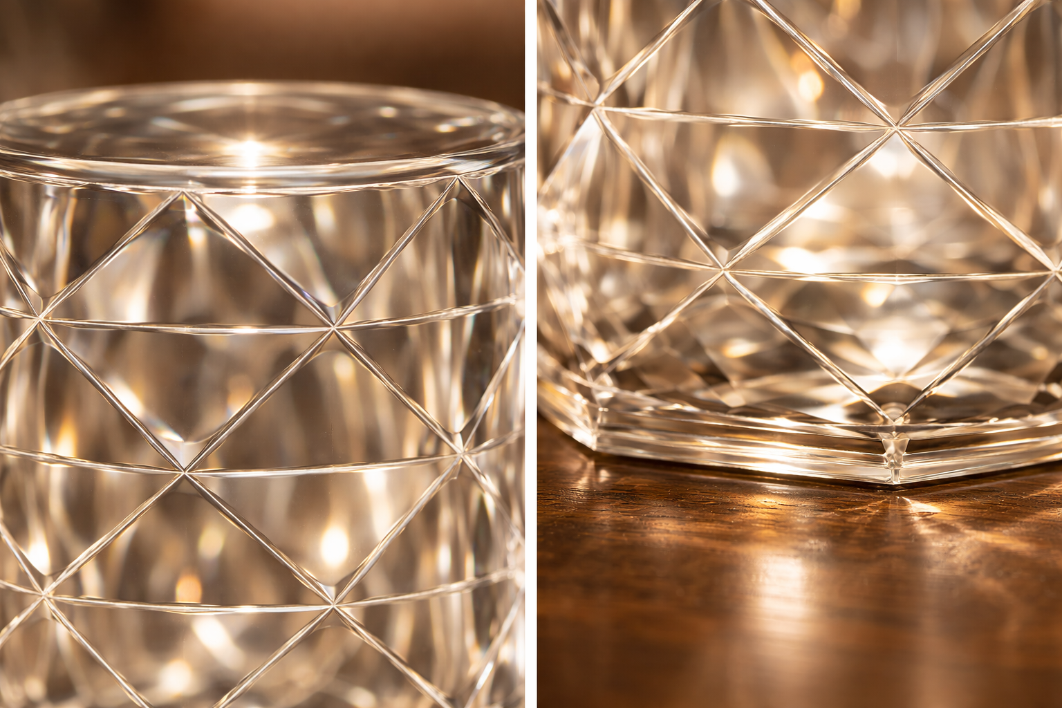 LOVEDECOR Crystal Rose Diamond Cut RGB LED Lamp